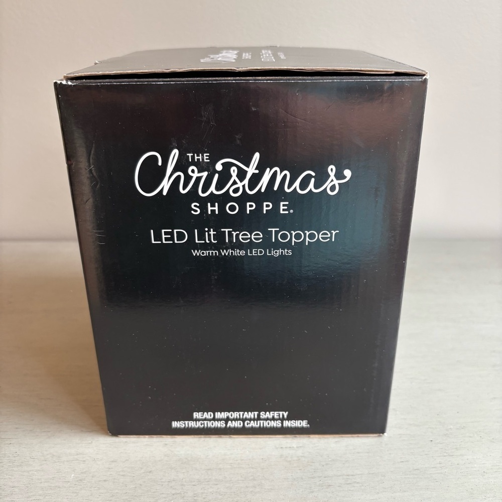 Silver Disco Ball Tree Topper LED Light Reflective Rotating Christmas Party NEW - Picture 7 of 10